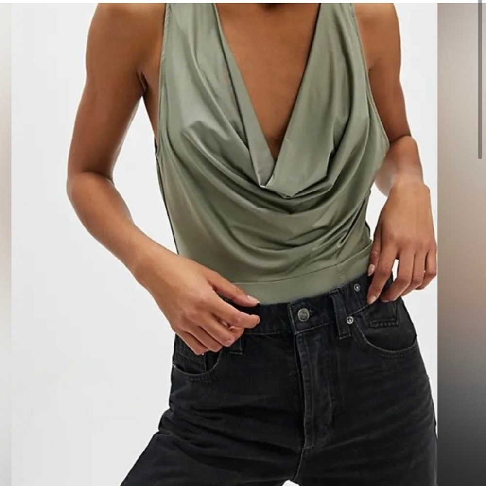 Free People draped bodysuit